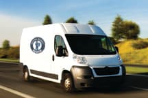 Moving van delivery